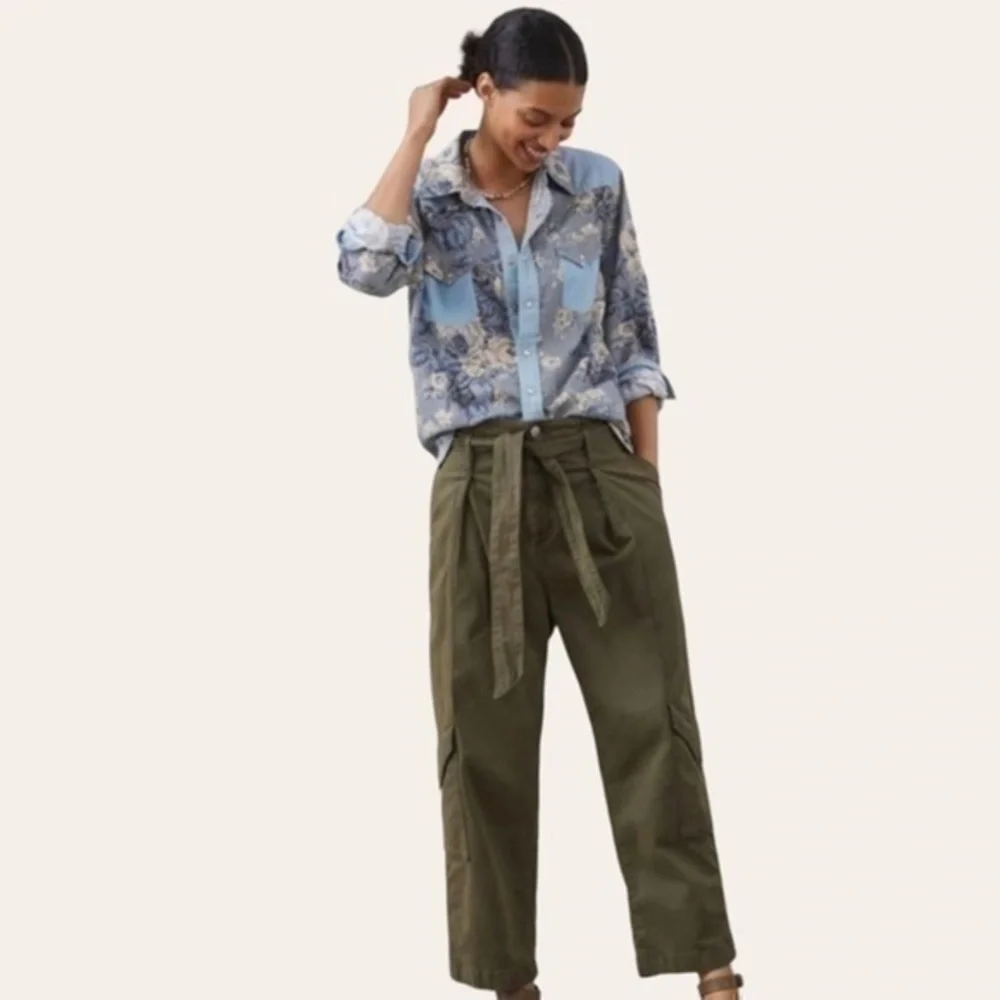 Floral Chambray Button Down - Picture 1 of 8